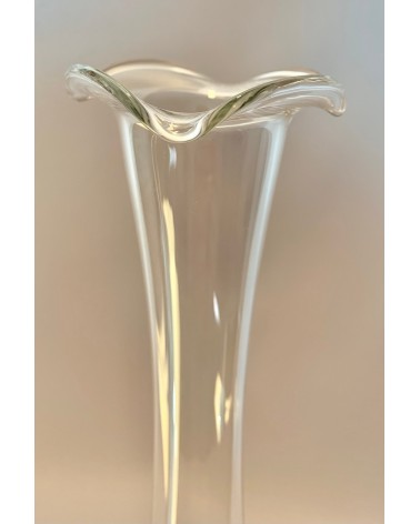 Vase forme ovale transparent
